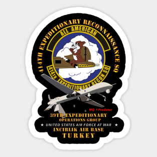 414th Expeditionary Reconnaissance Sq - Incirlik Air Base, Turkey Sticker